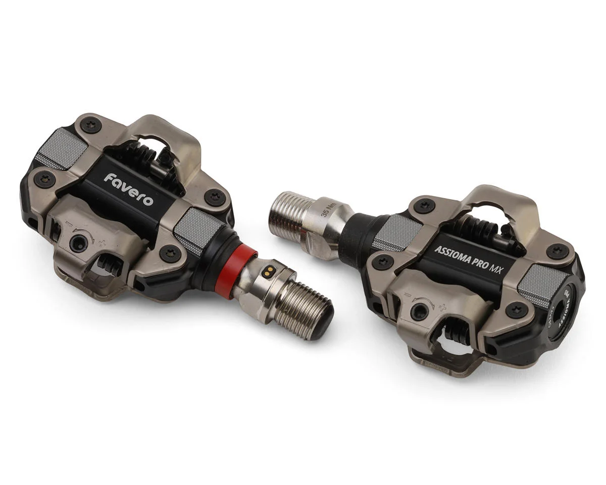 Favero Assioma PRO MX-1 Single-Sided Power Meter Pedals (Black) (SPD-Compatible)